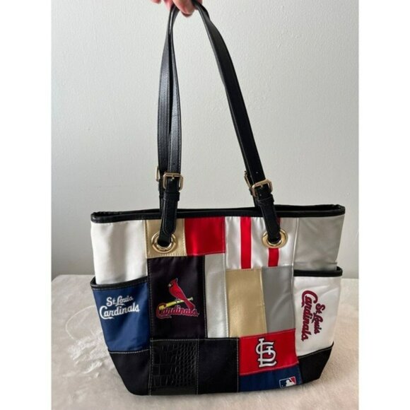 St. Louis Cardinals Patchwork‎ Tote Bag By Bradford Exchange - Picture 4 of 10